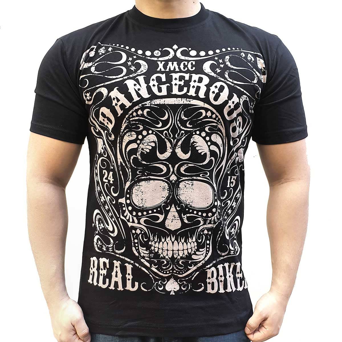 Real Biker XMCC T-Shirt Black 100% Cotton - XMCC